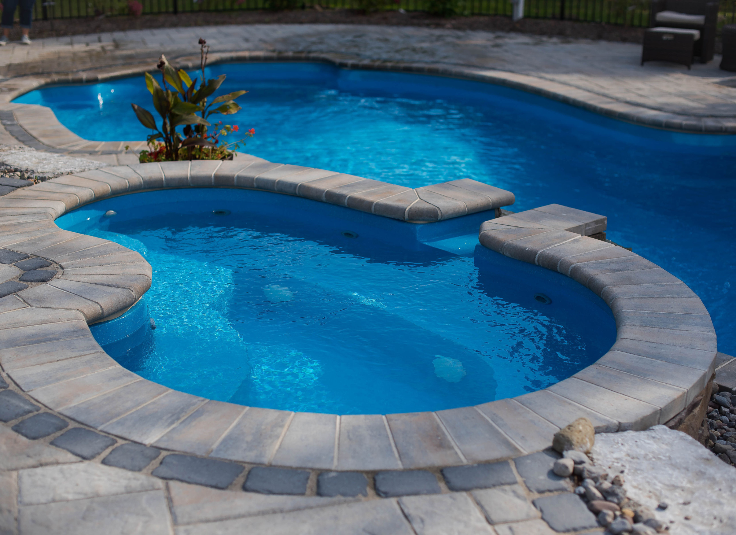 inground dover spa spillover rectangular