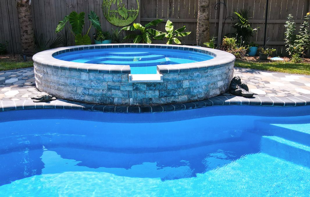 inground wilmington spa spillover circular