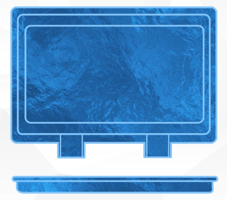 erie tanning ledge 1 inch depth rectangular